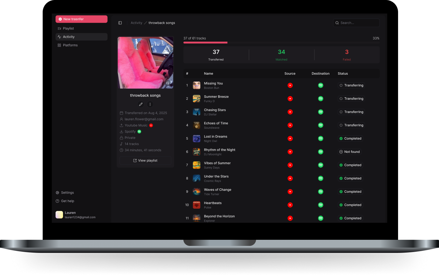Music Transfer App screenshot 3